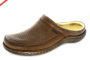 Lesta 1151-0-2058 BRĄZ klapki męskie